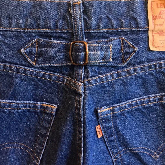 ♥️HOST PICK!♥️ Ultra RARE Vintage Levi's 502 Cinch Back 1970’s - Picture 6 of 16